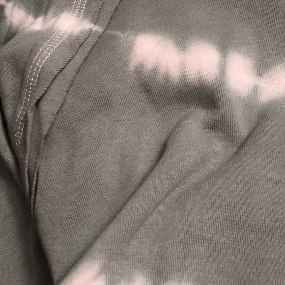 Faded Olive Tie Dye Oversized Loose Top - Picture 5 of 5